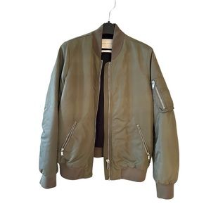 The Group by Babaton Gilman Bomber in Khaki Green in sz MEDIUM
